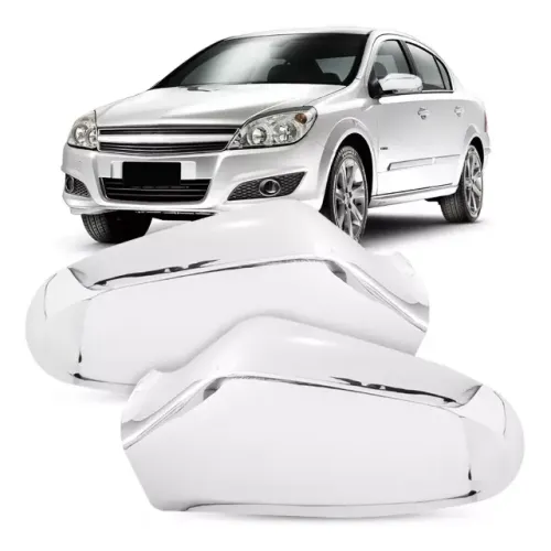 Aplique Chevrolet Vectra 2006/ - Retrovisor S/ Pisca Cromado - LD LE