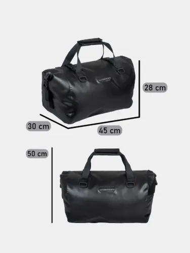 Bolsa impermeável Saxon moto estanque 40 L Preta