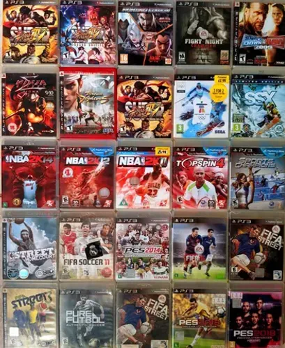 JOGOS PS3 ESPORTE E LUTA