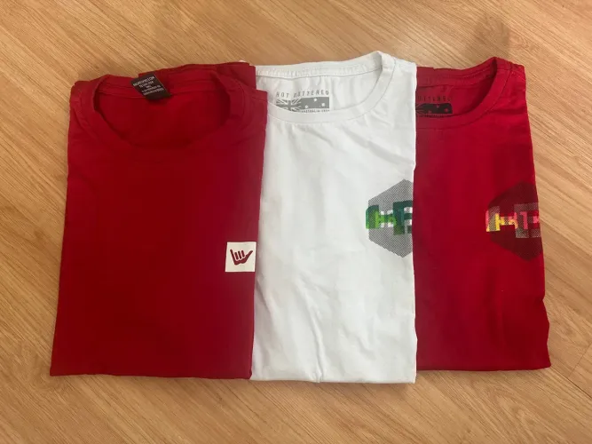 3 Camisetas juvenil Hang Loose  HB  G 10-14