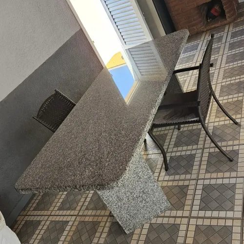 Mesa para área de lazer churrasco 