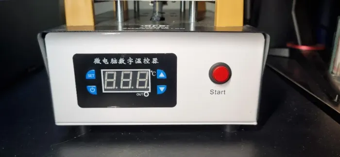 Separadora de vidro/lcd digital a vácuo