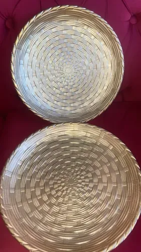 Quadros de madeira dourado