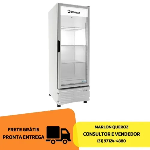 Congelador Porta de Vidro Vertical 220v Novo
