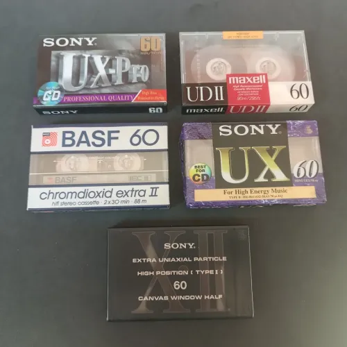 Fita k7 sony, Maxell, BASF, UX-Pro, UX-II (Lote)