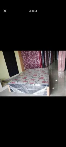 Cama box casal entrega tamanho padrão bem macia