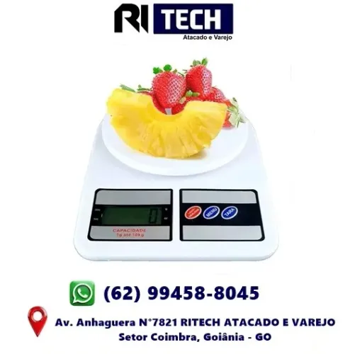 Balança Digital Eletrônica Pesa 1gr Até 10kg Sf400 Dieta Academia Treino 