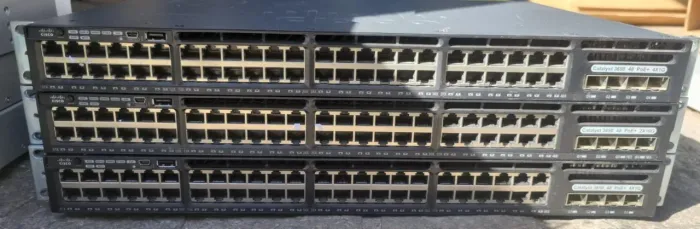 Switch Cisco Catalyst 3650 48 10/100/1000 Ethernet PoE 4 x 1G Uplinks Layer 2