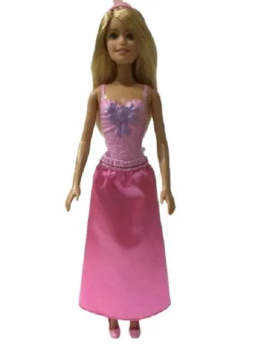 Boneca Barbie Princesas Mattel - Dmm06 Rosa (fora Da Caixa)