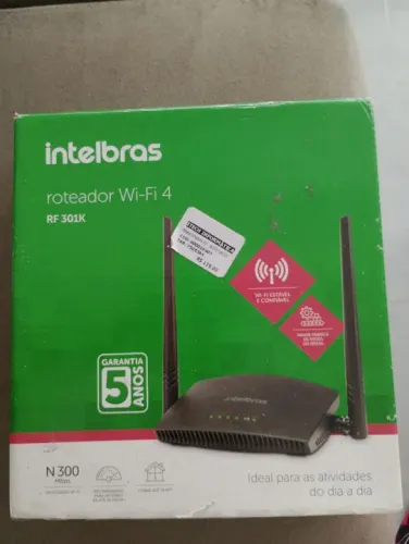 Roteador Intelbras Wi-Fi 4 RF 301K - Novo