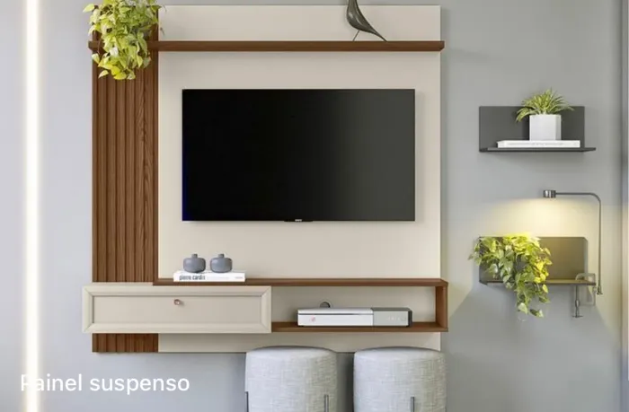Painel para TV Suspenso Moderno t43