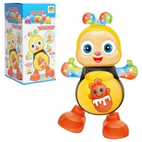 Abelha dançarina brinquedo com luz e música 