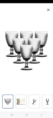 Jogo de Taças de Cristal para Vinho