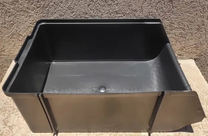 Caixa Organizadora Gaveta Plástico Empilhável Bin Nrº 9 Preto