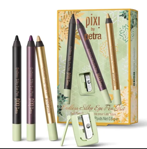 Kit lápis de olho e apontador Pixi By Petra