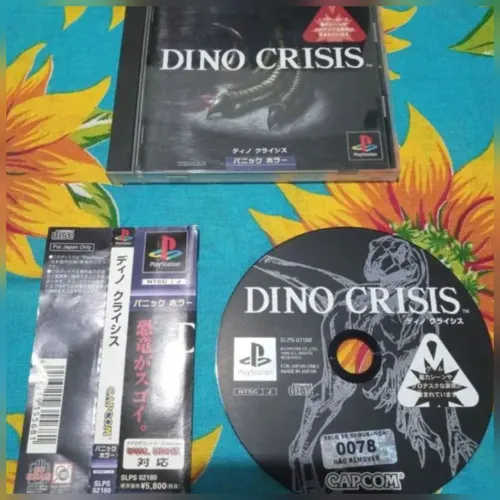 Dino crisis PS1 Jp original mídia preta completo faço Olx pay