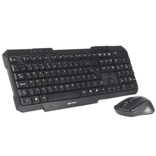 Kit Teclado + Mouse sem fio C3Tech K-W10BK - Combo - Loja COimbra Computadores Entregamos