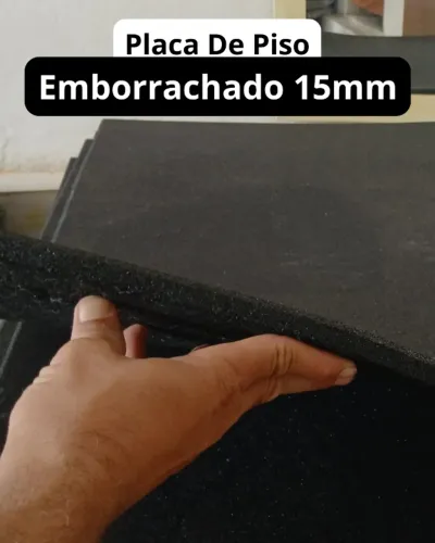 Placa piso emborrachado 1x1m 15MM