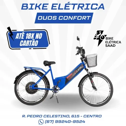 Bicicleta elétrica MAIS BARATA, NOVA -  Saad Motors