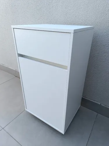 Balcão MDF Glamour Novo 1 Porta 1 Gaveta 48cm x 40cm x 90cm Alt - Entrego