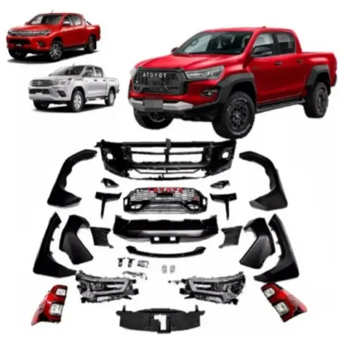 PARA-CHOQUE + ALARGADOR DE PARALAMA HILUX GR SPORT 2021 A 2025