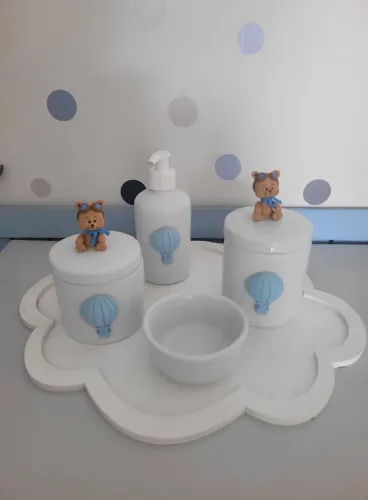 Kit HIGIENE para bebê com tema URSO