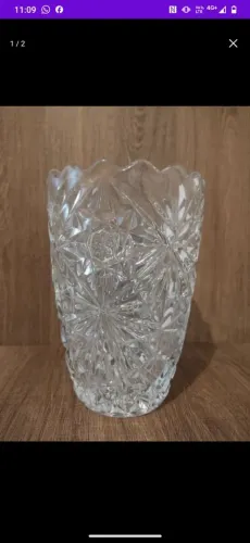 Vaso de Cristal Decorativo