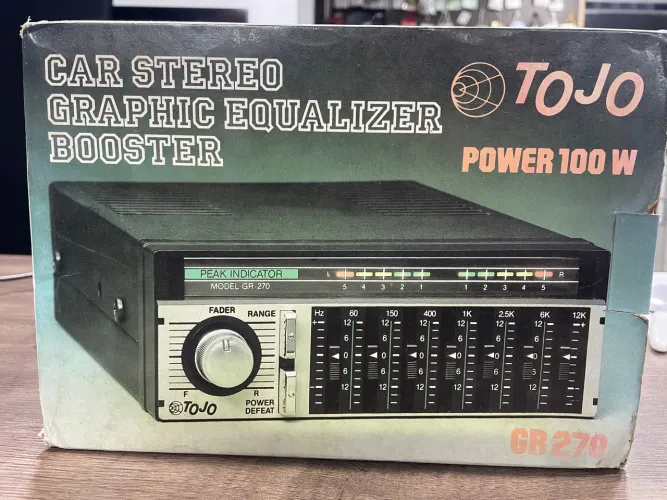 Equalizador Gráfico Tojo GR-270 novo zero na caixa Car Stereo