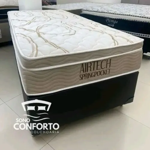 Cama Box Airtech Spring Pocket Sono Conforto