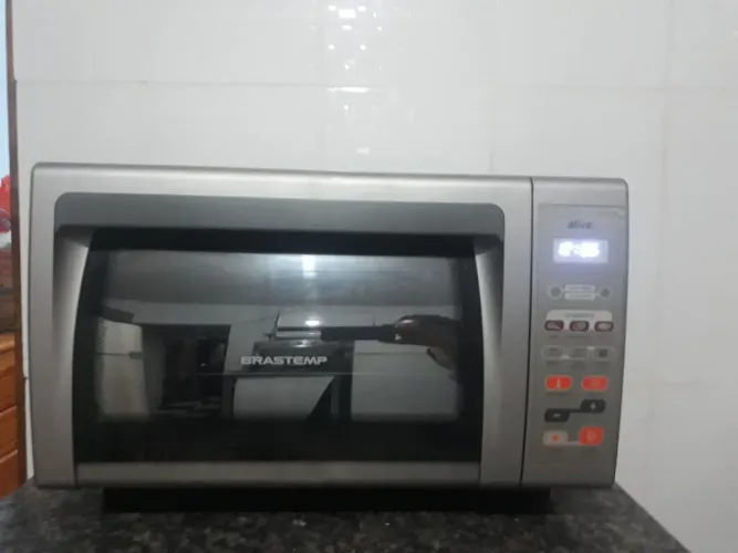Forno elétrico de bancada Brastemp ative inox c timer e grill