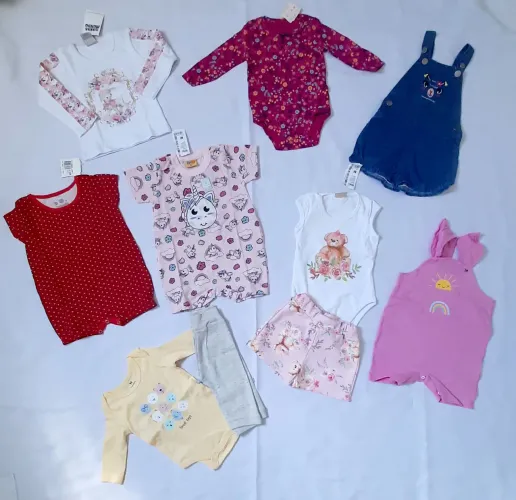 Lote para Bebê 10 Peças - NOVO- 3 a 12 meses