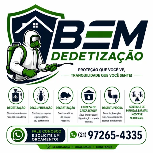 ? BEM DEDETIZAÇÃO - SEGURANÇA E QUALIDADE PARA SUA FAMÍLIA E EMPRESA! ?