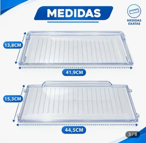 Prateleira Do Freezer Geladeira Electrolux Df44s Dw44s Tc44