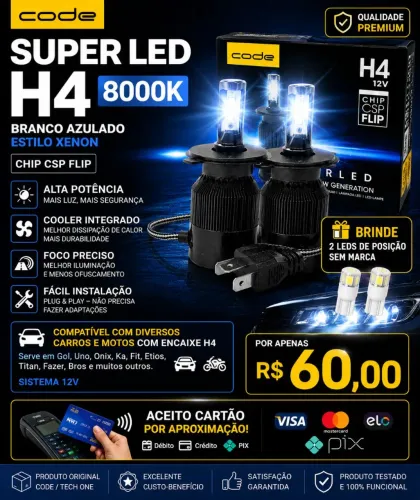 LED H4 CODE