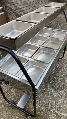  Buffet Térmico 220v Não Precisa De Água 8 Cubas Quentes 4 Fria