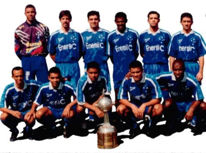 Camisa retrô cruzeiro 1997 libertadores 