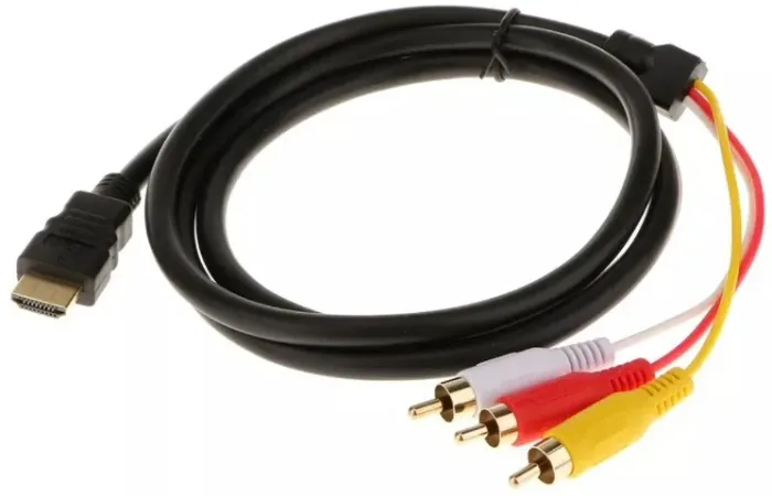 Cabo Adaptador 1,5 M Hdmi Macho A 3 Rca (vermelho+amarelo+branco) Automação COD-CP369