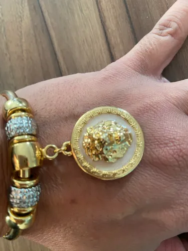 Bracelete Versace italiano com código numérico