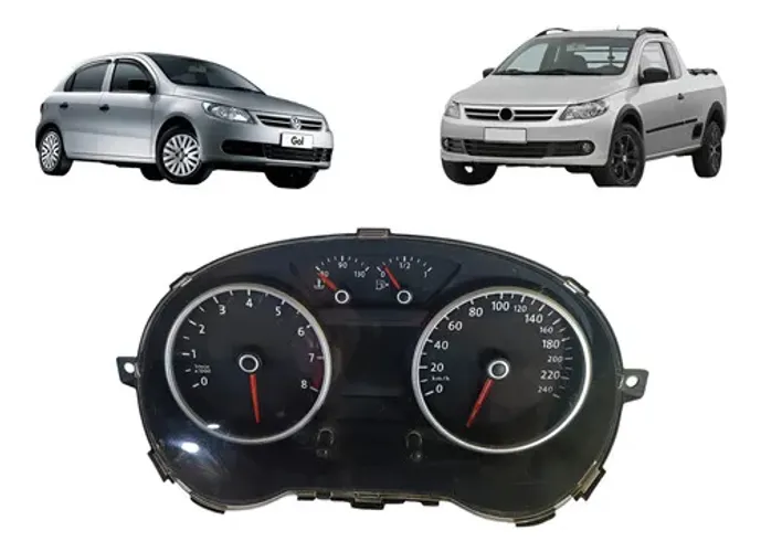 Painel Instrumentos Gol Saveiro Voyage G5 G6 2010-2011-2012 Preto