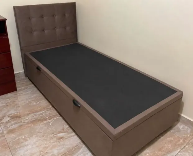 BASE BAÚ SOLTEIRO SUEDE 499$ travesseiro de brinde