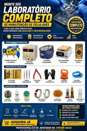 Kit completo de assistência técnica de celular