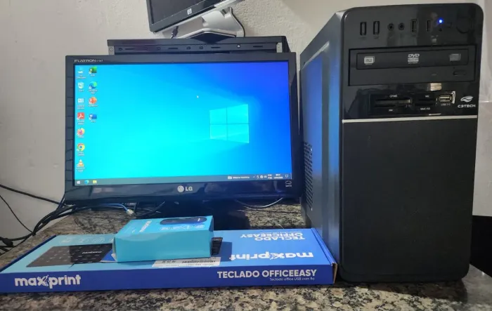 PC Computador Completo Intel Core I3 + 8gb mem + ssd 120 + Monitor + Garantia