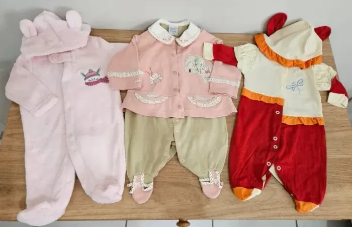 enxoval bebe macacão menina