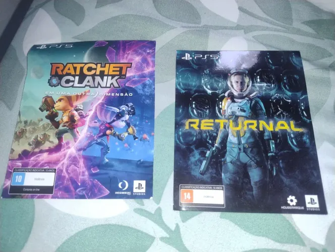 2 Jogos PS5 (Códigos Originais) - Ratchet & Clank + Returnal - Nunca Resgatados