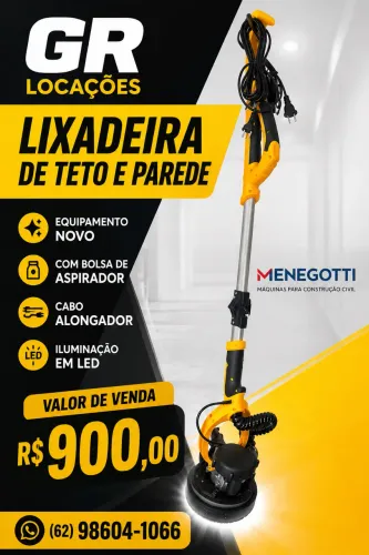 Vende-se lixadeira de parede e teto Menegotti