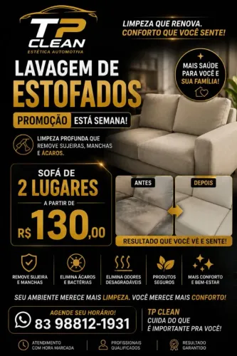 Limpeza de estofados 