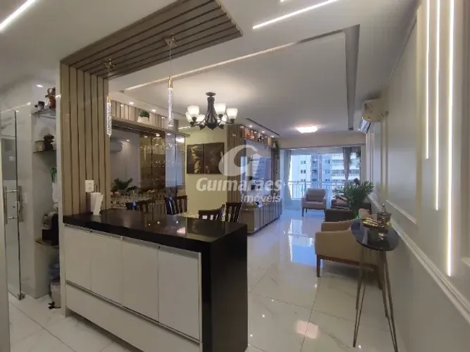 Apartamento ao lado do Riomar Kennedy andar alto 3 quartos, projetado e decorado