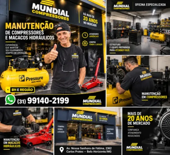 Manutenção de Compressores e Macacos Hidráulicos | BH e Região