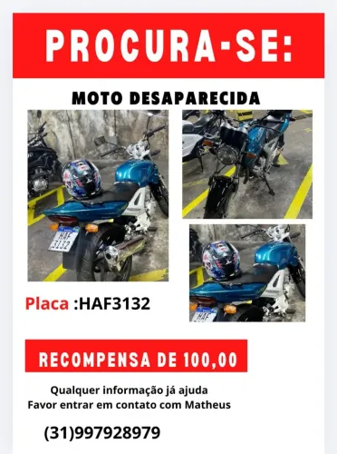 Moto roubada 