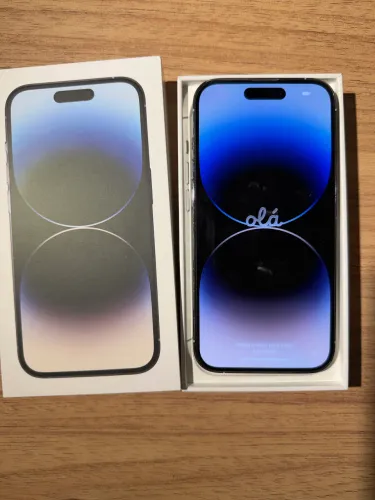 [VENDA] IPhone Apple 14 Pro branco 128 GB bateria 81% muito novo todo original com caixa